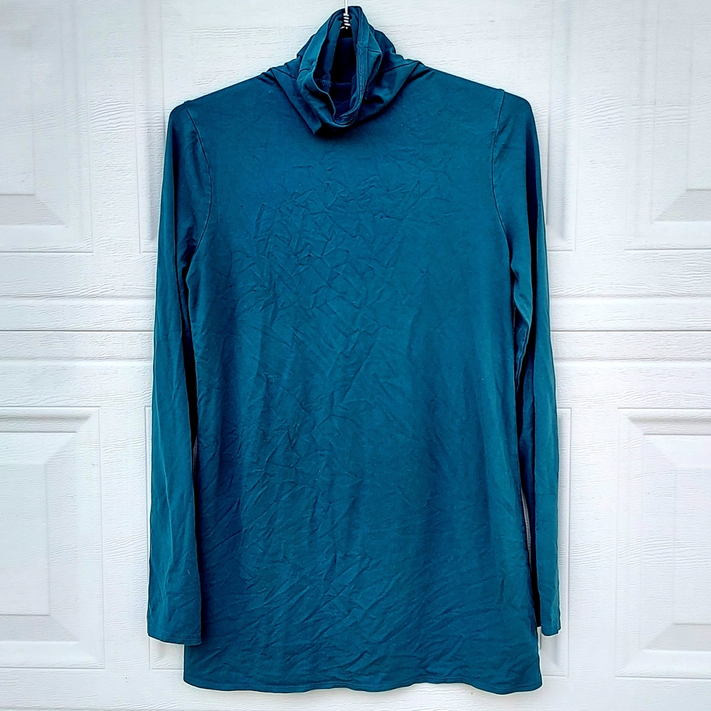 GAP Teal Long Sleeve Women's Tee Turtle Neck Maternity